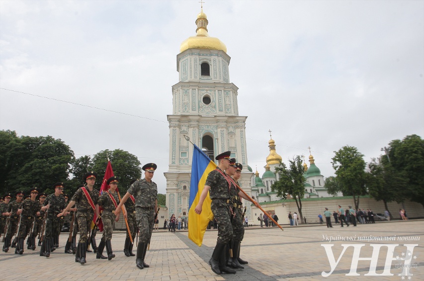 На Софіївській площі в Києві відбулась репетиція інавгурації президента України