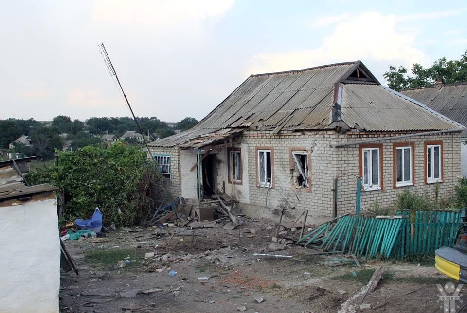 Село Степанівка на Донеччині знищено внаслідок обстрілу з території Росії. Фотофакт
