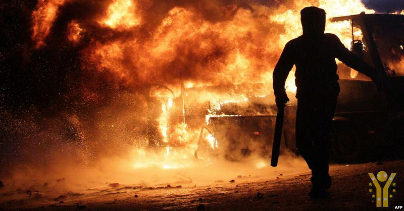 EUROMAIDAN. 19-26 January 2014. Hrushevskoho Street riots. (Photo, Live Stream)