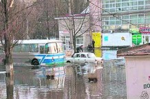 На Полтавщині весняний паводок спричинив підтоплення міста Кременчук