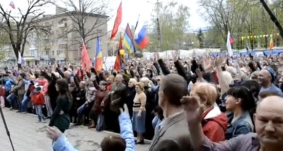 Проросійський «Народний сход» у Луганську (ВІДЕО)