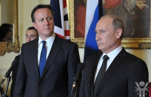Зустріч Путіна та прем'єр-міністра Великобританії Кемерона розпочалася без традиційного рукостискання