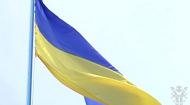 Над звільненим Краматорськом піднято Державний прапор. Відео