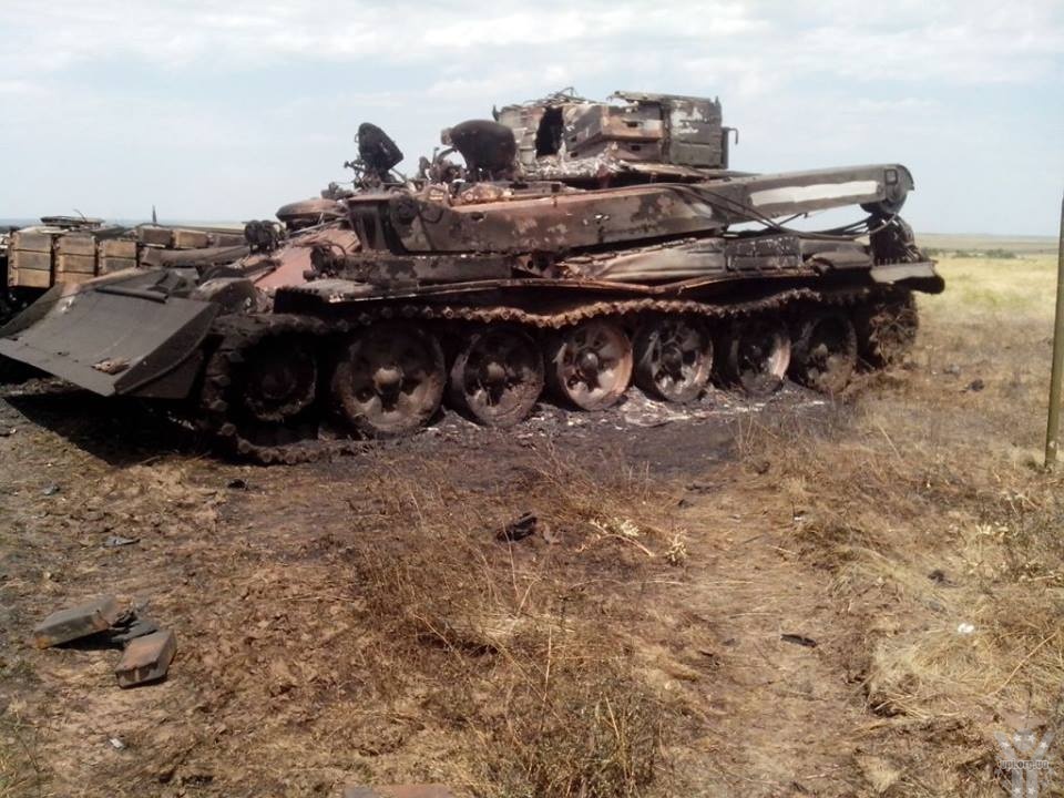 Знищений бойовиками табір сил АТО під Зеленопіллям (ФОТО)