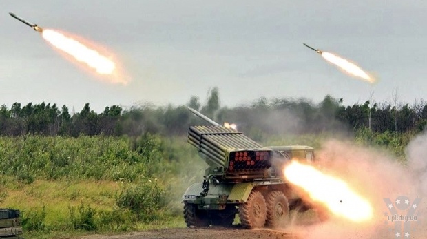 У районі Суходольська Луганської області сили АТО знищили систему залпового вогню 