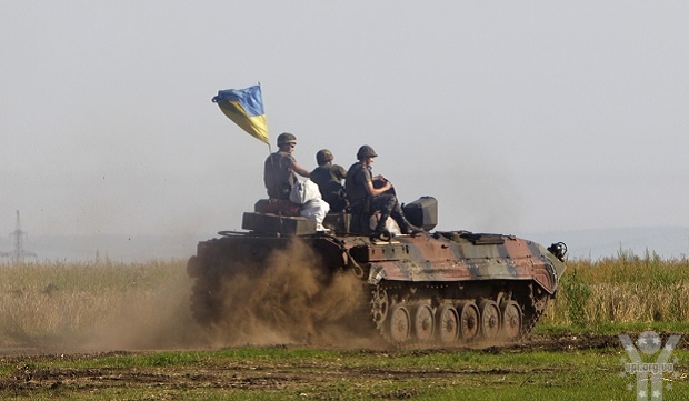 Під Амвросієвкою Донецької області сили АТО знищили колону терористів
