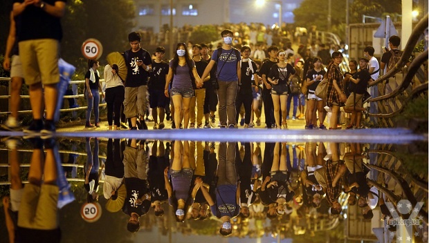 Майдан у Гонконзі: кількість мітингарів зростає з великою швидкістю