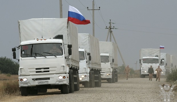 Російський гумконвой кількістю 106 автомобілів з невідомим вантажем вже на території України