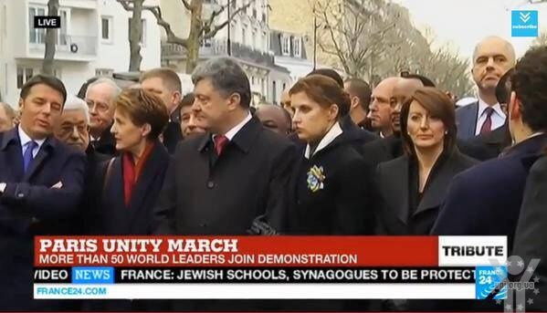Петро Порошенко: Україна, як ніхто, розуміє біль Франції. Відео маршу єдності
