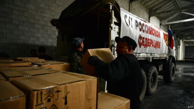 170 вантажівок російського гумконвою прибули в Донецьк і Луганськ