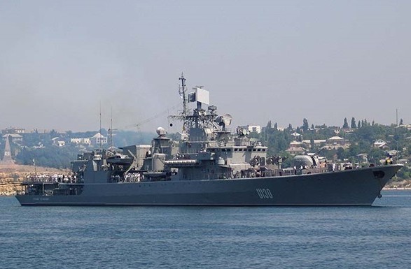 “Гетьман Сагайдачний” провів ракетні стрільби в морі і зустрів кораблі Росії
