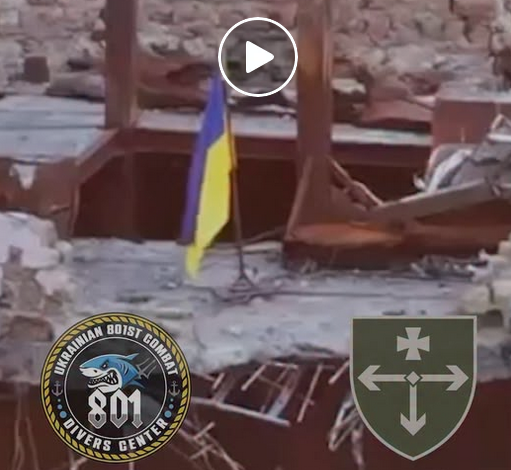 Синьо-жовтий прапор на Кінбурнській косі!
