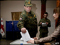 Грузія. Партія Саакашвілі перемогла на виборах