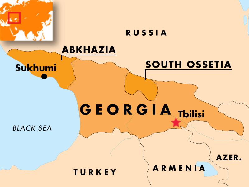 Росія визнала незалежність сепаратистських частин Грузії