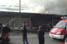 В Дніпропетровську в результаті пожежі на ринку 